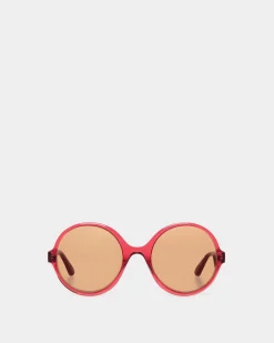 Ursula Sonnenbrille Aus Rotem Acetat