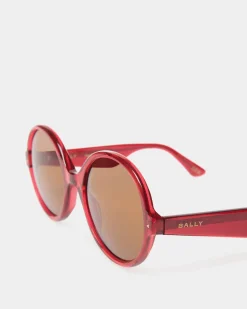 Ursula Sonnenbrille Aus Rotem Acetat
