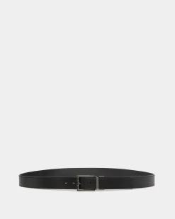 Verstellbarer Astory 35 mm Wendegürtel Aus Leder In Schwarz