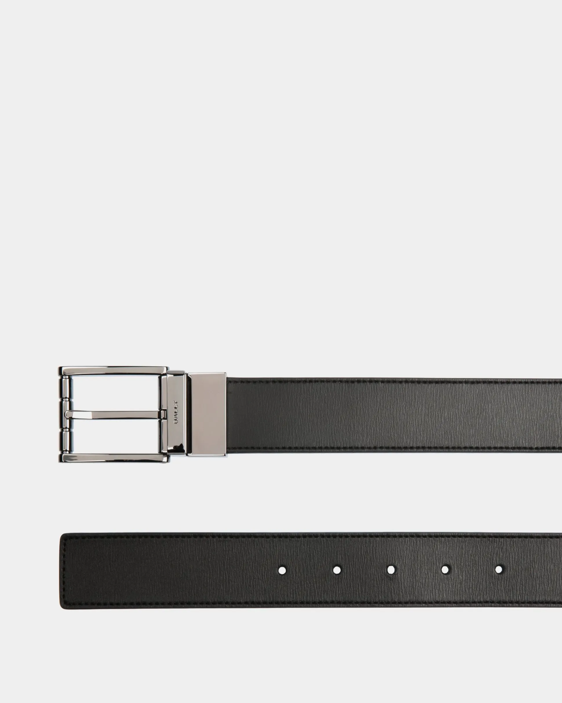 Verstellbarer Astory 35 mm Wendegürtel Aus Leder In Schwarz