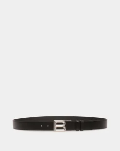 Verstellbarer B Bold 35 mm Wendegürtel Aus Schwarzem Leder