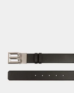 Verstellbarer B Bold 35 mm Wendegürtel Aus Schwarzem Leder