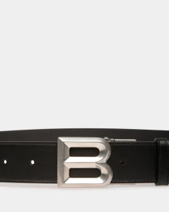 Verstellbarer B Bold 35 mm Wendegürtel Aus Schwarzem Leder