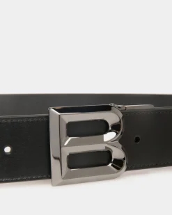 Verstellbarer B Bold 35 mm Wendegürtel Aus Schwarzem Leder