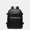 Vogel Rucksack Aus Nylon Und Recyceltem Leder In Schwarz