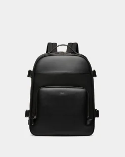 Vogel Rucksack Aus Nylon Und Recyceltem Leder In Schwarz