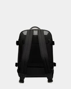 Vogel Rucksack Aus Nylon Und Recyceltem Leder In Schwarz