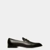 Webb Leder-Loafer In Schwarz