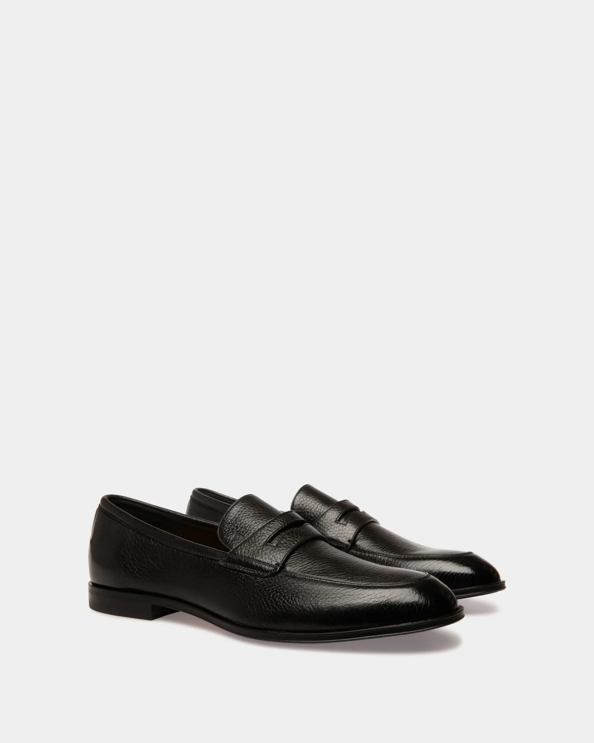 Webb Leder-Loafer In Schwarz