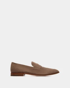 Westminster Loafer Aus Veloursleder In Taupe