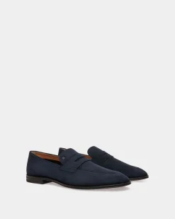 Westminster Loafer Aus Veloursleder In Navy Blue