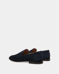 Westminster Loafer Aus Veloursleder In Navy Blue