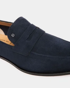 Westminster Loafer Aus Veloursleder In Navy Blue