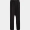 Winter Capsule Bundfaltenhose Aus Wollmix In Schwarz