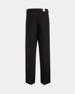 Winter Capsule Bundfaltenhose Aus Wollmix In Schwarz