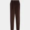 Winter Capsule Faltenhose Aus Baumwollcord In Ebenholzschwarz