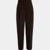 Winter Capsule Faltenhose Aus Baumwollcord In Ebenholzschwarz