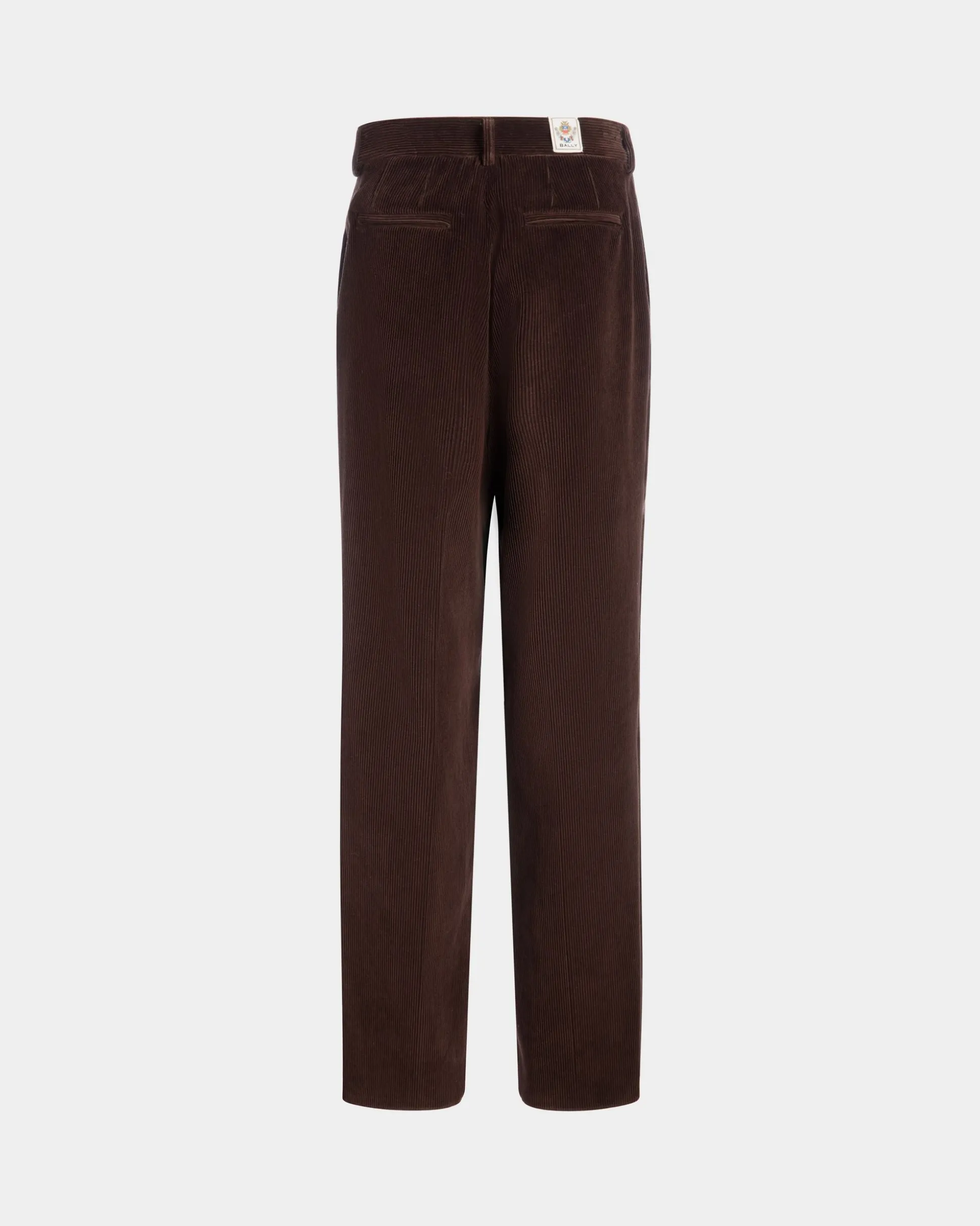 Winter Capsule Faltenhose Aus Baumwollcord In Ebenholzschwarz