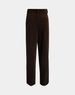 Winter Capsule Faltenhose Aus Baumwollcord In Ebenholzschwarz