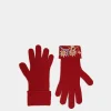Winter Capsule Handschuhe Mit Alpenblumen Aus Wolle In Rot