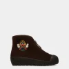 Winter Capsule Stiefeletten Aus Braunem Veloursleder