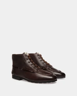Winter Capsule Stiefeletten Aus Leder In Ebenholzschwarz