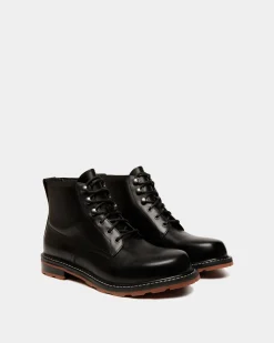 Winter Capsule Stiefelette Aus Schwarzem Leder