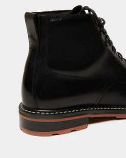 Winter Capsule Stiefelette Aus Schwarzem Leder
